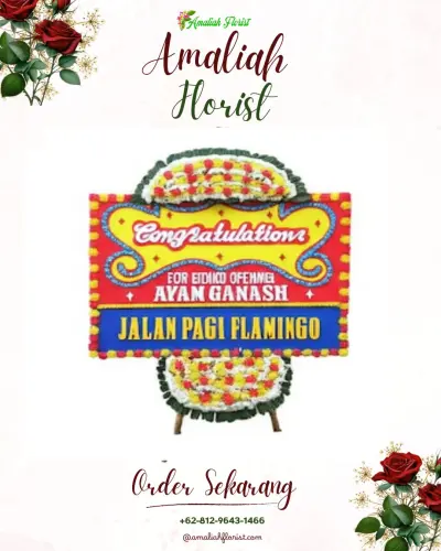 Bunga Papan Congratulation di Ulak Karang Selatan